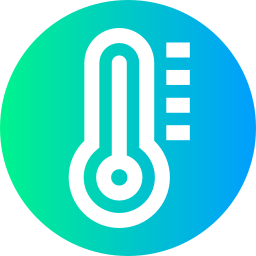 hohe temperatur Super Basic Straight Circular icon