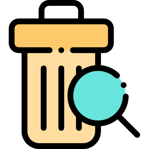 Trash can Detailed Rounded Lineal color icon