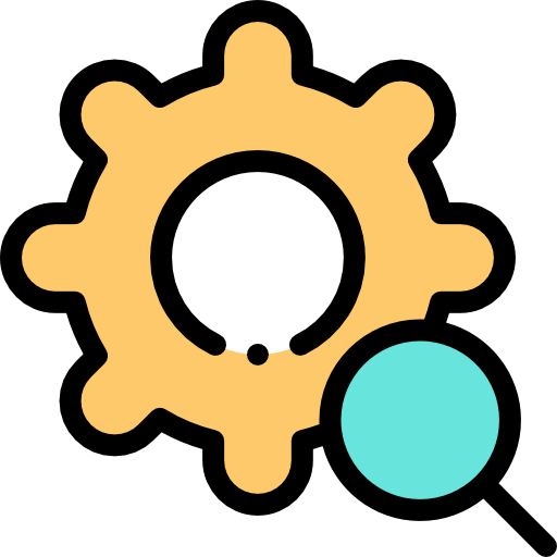 Cogwheel Detailed Rounded Lineal color icon