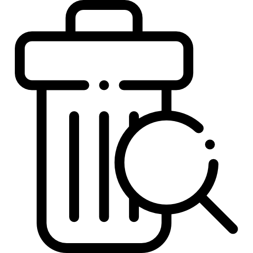 쓰레기통 Detailed Rounded Lineal icon
