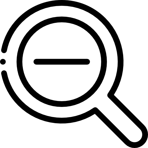 축소 Detailed Rounded Lineal icon