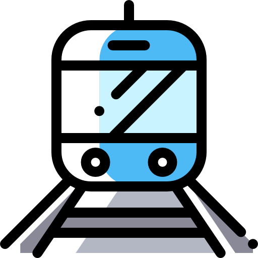 Tram Detailed Rounded Color Omission icon