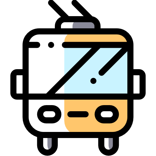トロリーバス Detailed Rounded Color Omission icon