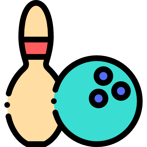 볼링 Detailed Rounded Lineal color icon