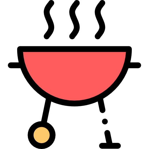 バーベキュー Detailed Rounded Lineal color icon