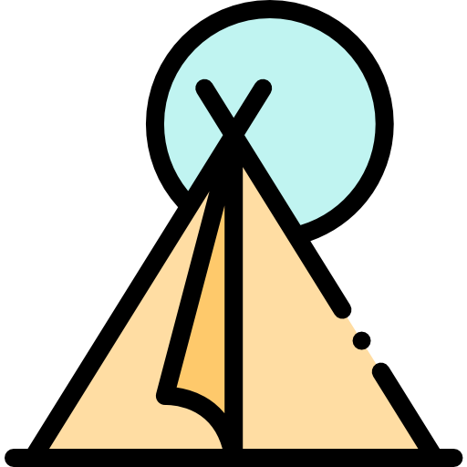 キャンプ Detailed Rounded Lineal color icon
