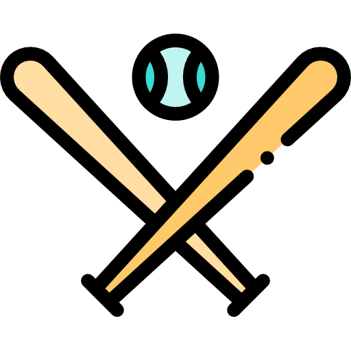 béisbol Detailed Rounded Lineal color icono