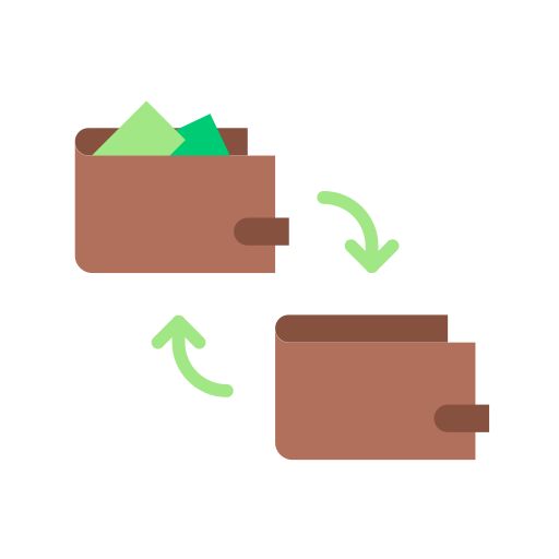 Funds transfer Generic color fill icon