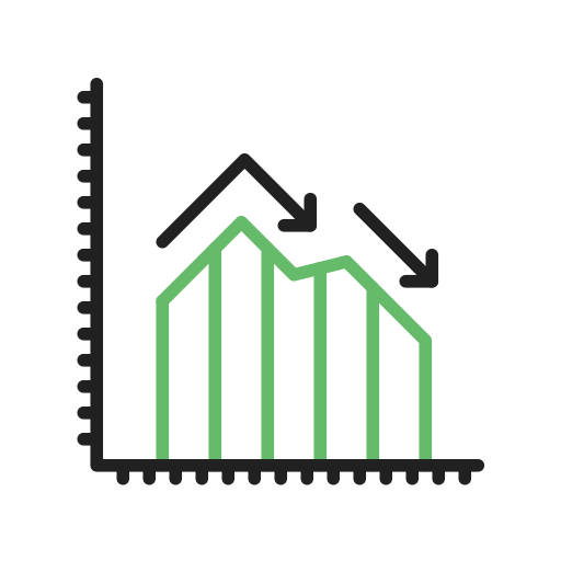 Financial graph Generic color outline icon