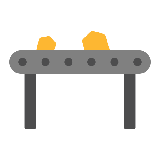 Conveyor belt Generic color fill icon