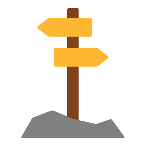 Sign Post Generic color fill icon