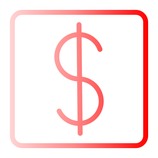 Dollar Generic gradient outline icon