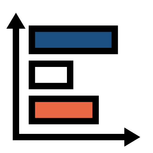 Bar graph Generic color lineal-color icon