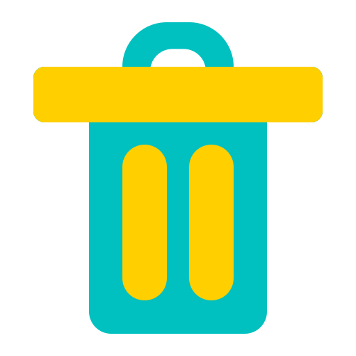 Deleted file Generic color fill icon