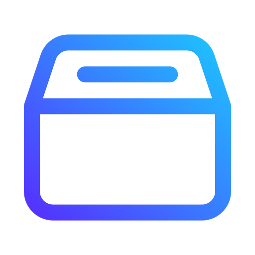 scatola da asporto Generic gradient outline icona