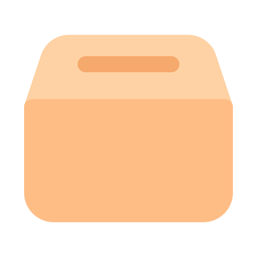 scatola da asporto Generic color fill icona