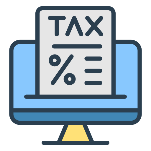 Online tax Generic color lineal-color icon