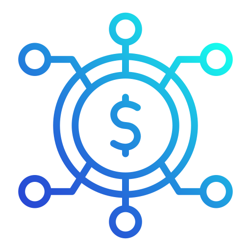 Digital currency Generic gradient outline icon
