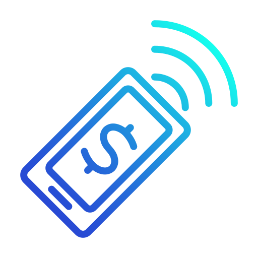 Contactless payment Generic gradient outline icon