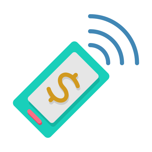 Contactless payment Generic color fill icon