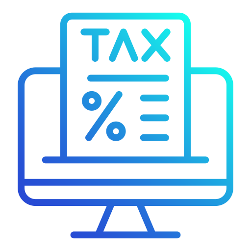 Online tax Generic gradient outline icon