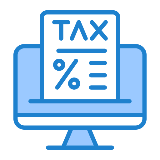 Online tax Generic color lineal-color icon
