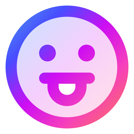 Tongue out Generic gradient lineal-color icon