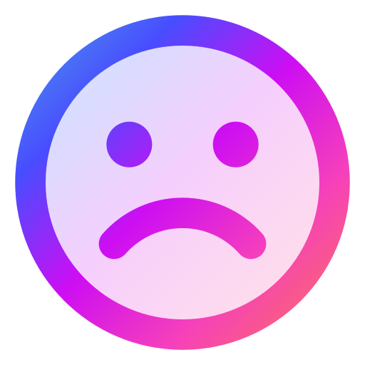 traurig Generic gradient lineal-color icon