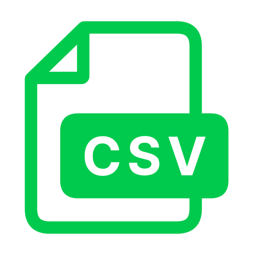 Csv Generic color fill icon