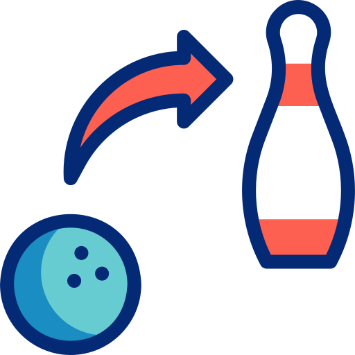 bowling Basic Accent Lineal Color icon