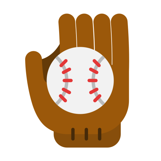 guante de béisbol Generic color fill icono