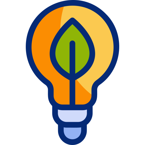 Öko-glühbirne Basic Accent Lineal Color icon