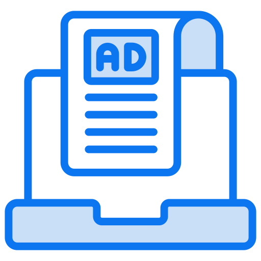Online advertisement Generic color lineal-color icon