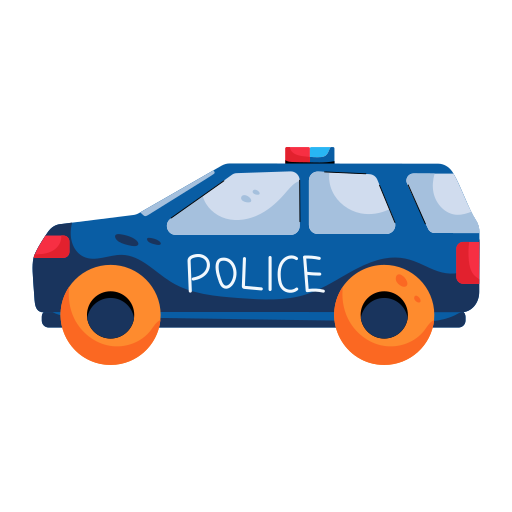 警察車両 Generic color fill icon