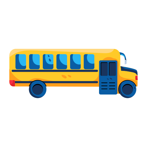 schoolbus Generic color fill icoon