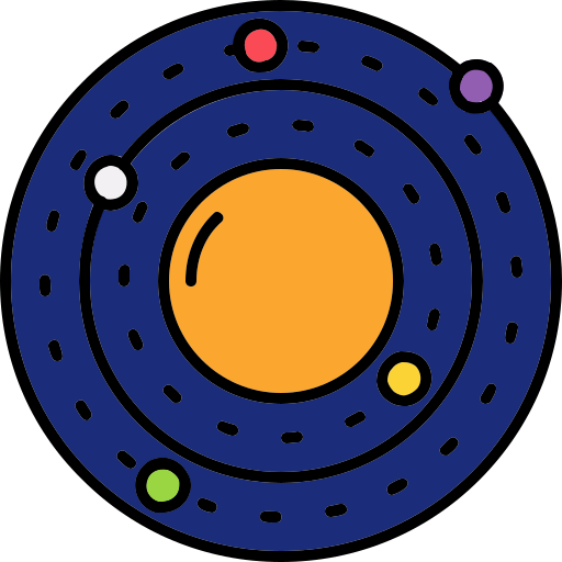 Солнечная система Generic color lineal-color иконка