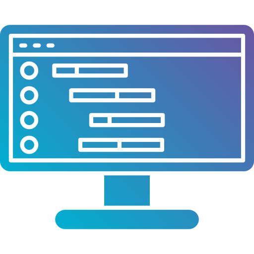 gráfico de gantt Generic gradient fill Ícone