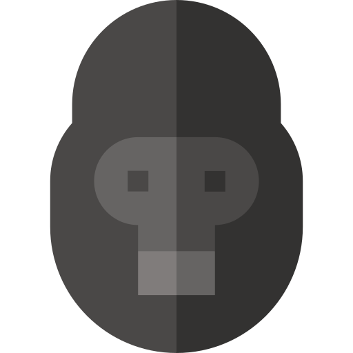 gorilla Basic Straight Flat icoon