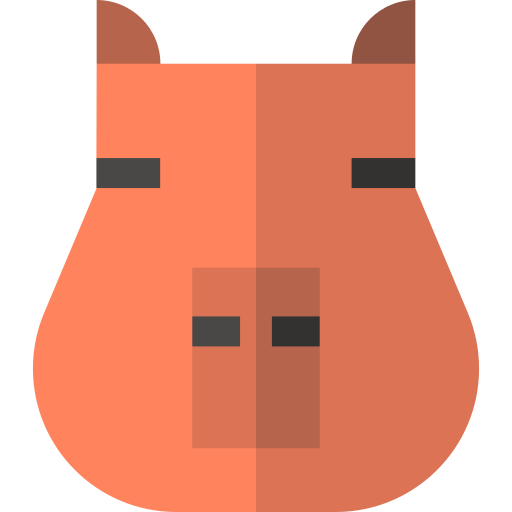Capybara Basic Straight Flat icon