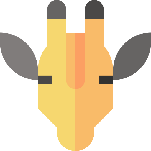 giraffe Basic Straight Flat icon
