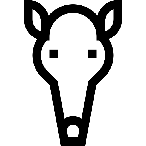 fourmilier Basic Straight Lineal Icône