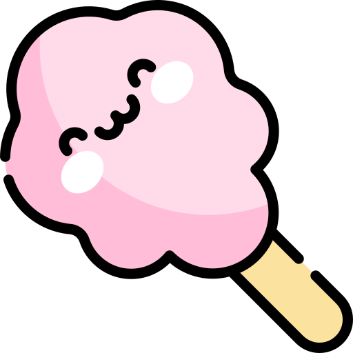 zuckerwatte Kawaii Lineal color icon