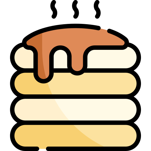 Pancakes Kawaii Lineal color icon