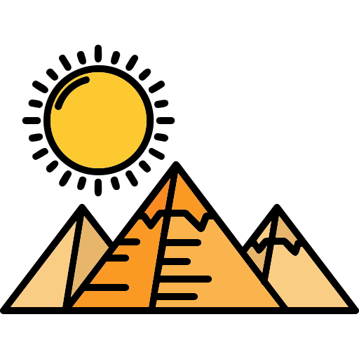 Pyramids Generic color lineal-color icon