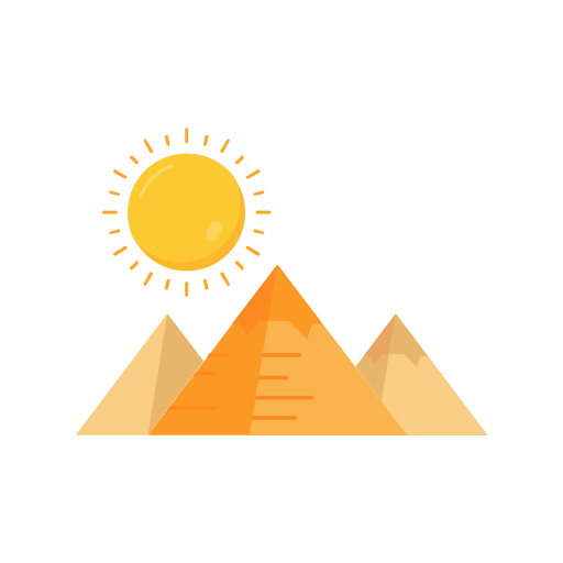 Pyramids Generic color fill icon