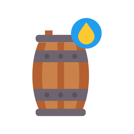 Oil barrel Generic color fill icon