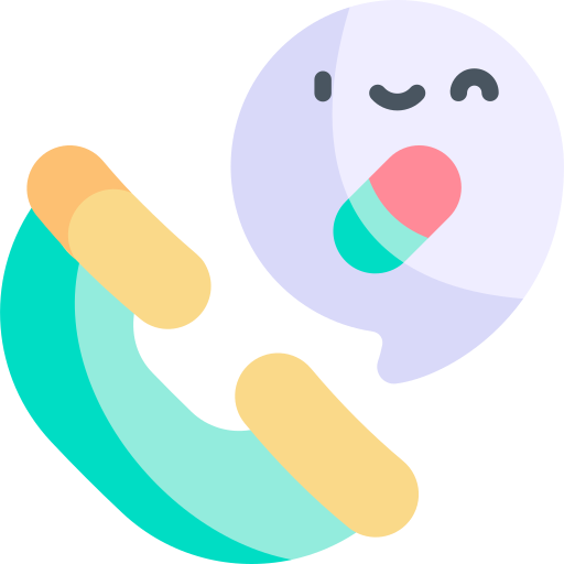 Phone call Kawaii Flat icon