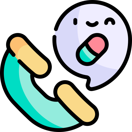 Phone call Kawaii Lineal color icon