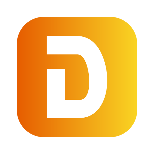 Letter d Generic gradient fill icon