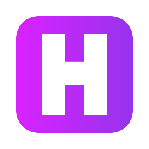 Letter h Generic gradient fill icon